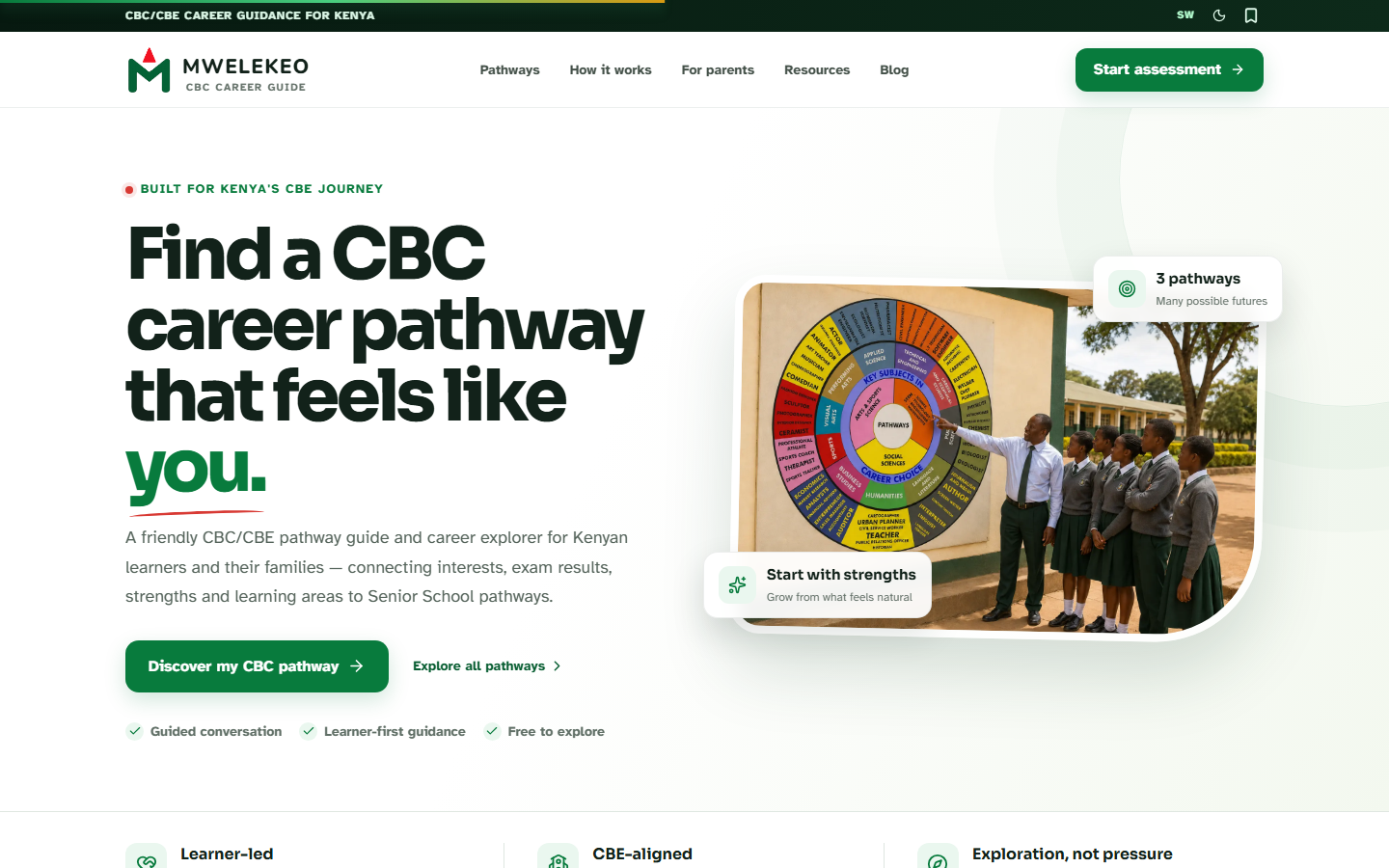 Mwelekeo desktop website
