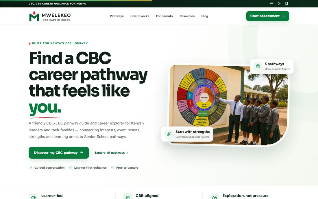 Mwelekeo desktop website